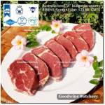 Beef Ribeye Scotch-Fillet Cube-Roll BUDGET frozen Australia AMG steak cuts thickness: 2.5 & 1cm (price/kg)
